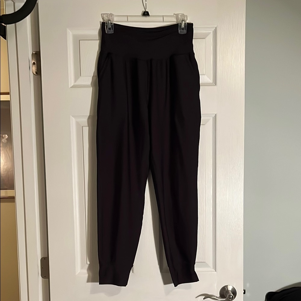 Old Navy Black Track Pants with Tapered Ankles
